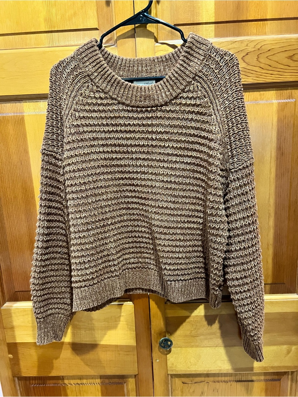 Universal Thread Chunky Crewneck Sweater in Brown